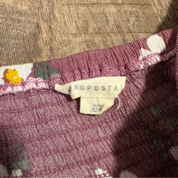 Aeropostale size small pink floral Sundress smocked top - Picture 3 of 5